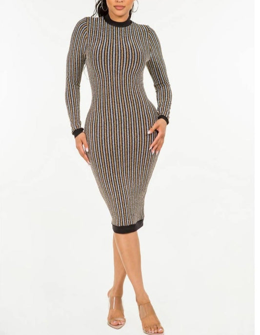 "Dripping Glitter" Midi Dress